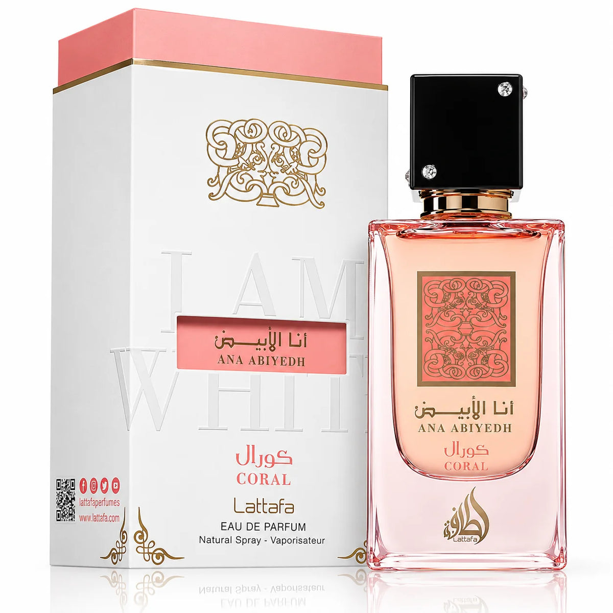 Ana Abiyedh Coral By Lattafa Eau De Parfum 60ml