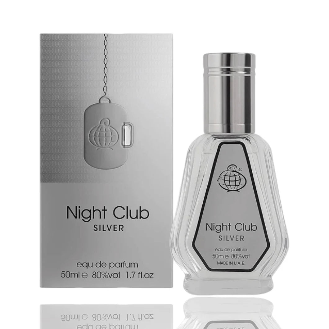 Night Club Silver By Fragrance World Eau De Parfum 50ml
