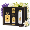 Tharwah Gold Gift Set By Lattafa Eau De Parfum 100ml + 20ml + 200ml Deo