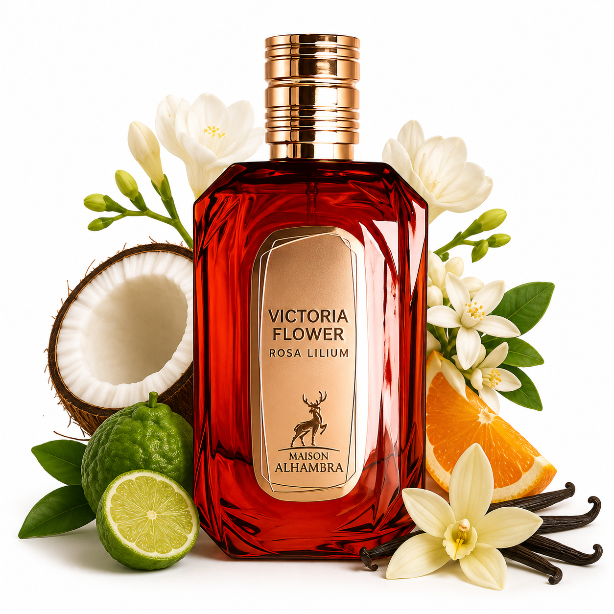 Victoria Flower Rosa Lilium By Maison Alhambra Eau De Parfum 100ml