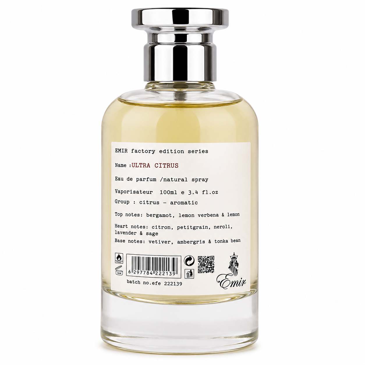 Ultra Citrus Emir By Paris Corner Eau De Parfum 100ml