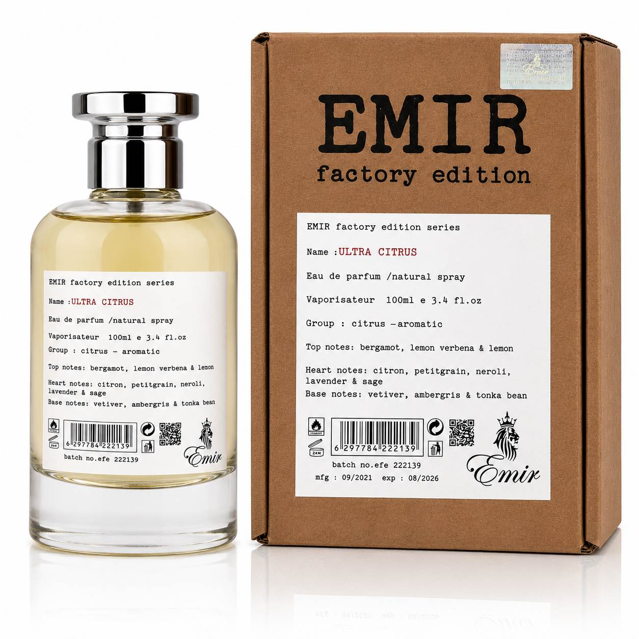 Ultra Citrus Emir By Paris Corner Eau De Parfum 100ml