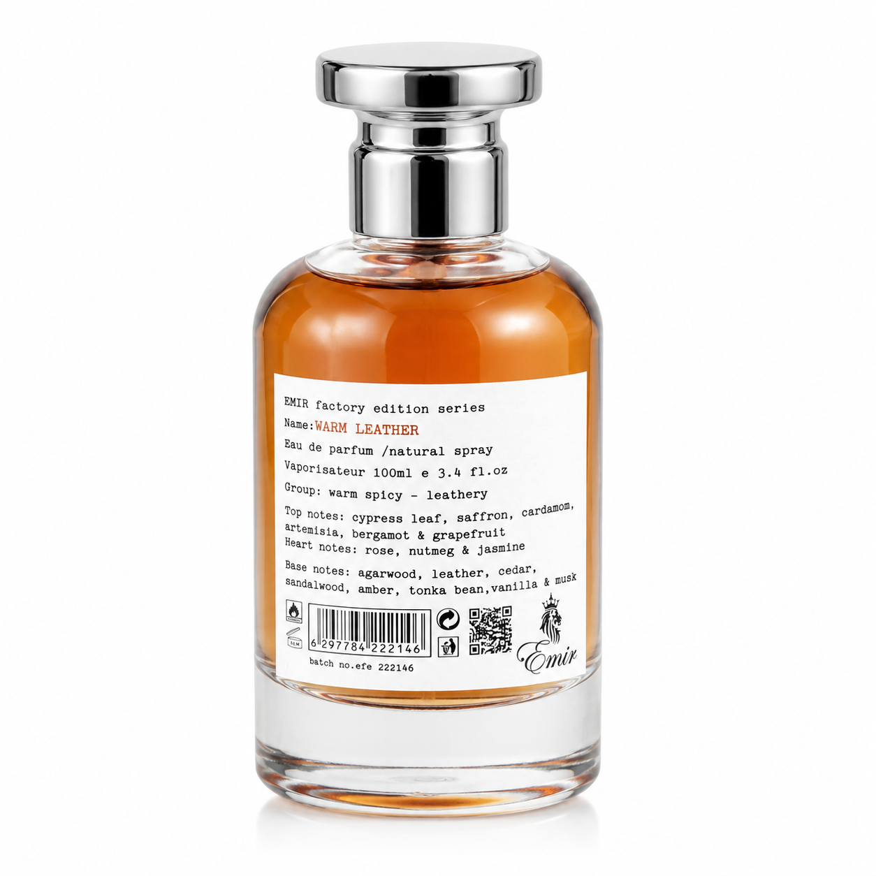 Warm Leather Emir By Paris Corner Eau De Parfum 100ml