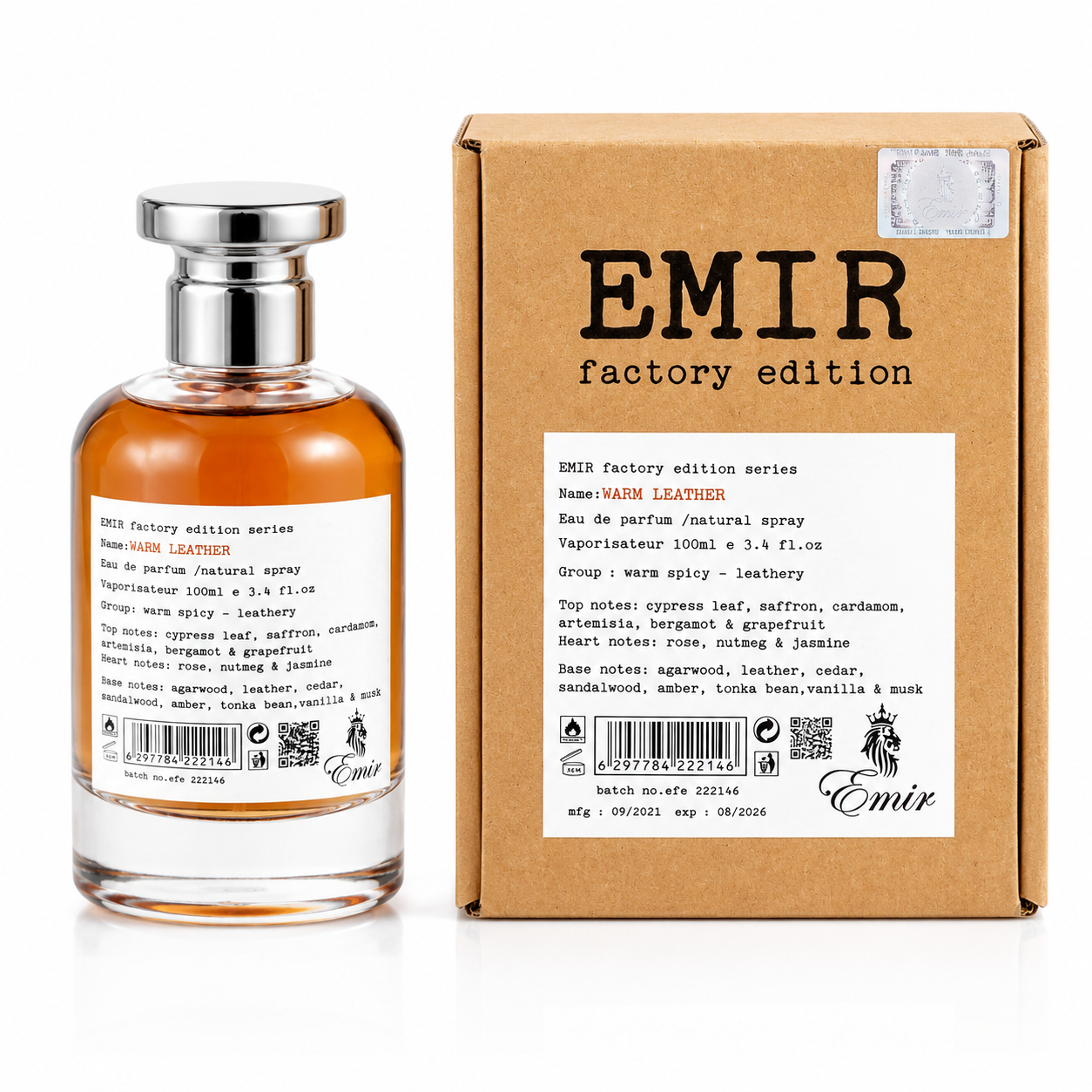 Warm Leather Emir By Paris Corner Eau De Parfum 100ml