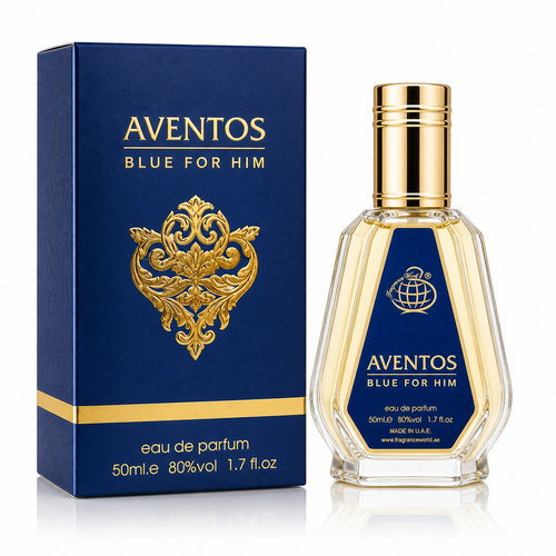 Aventos Blue For Him By Fragrance World Eau De Parfum 50ml