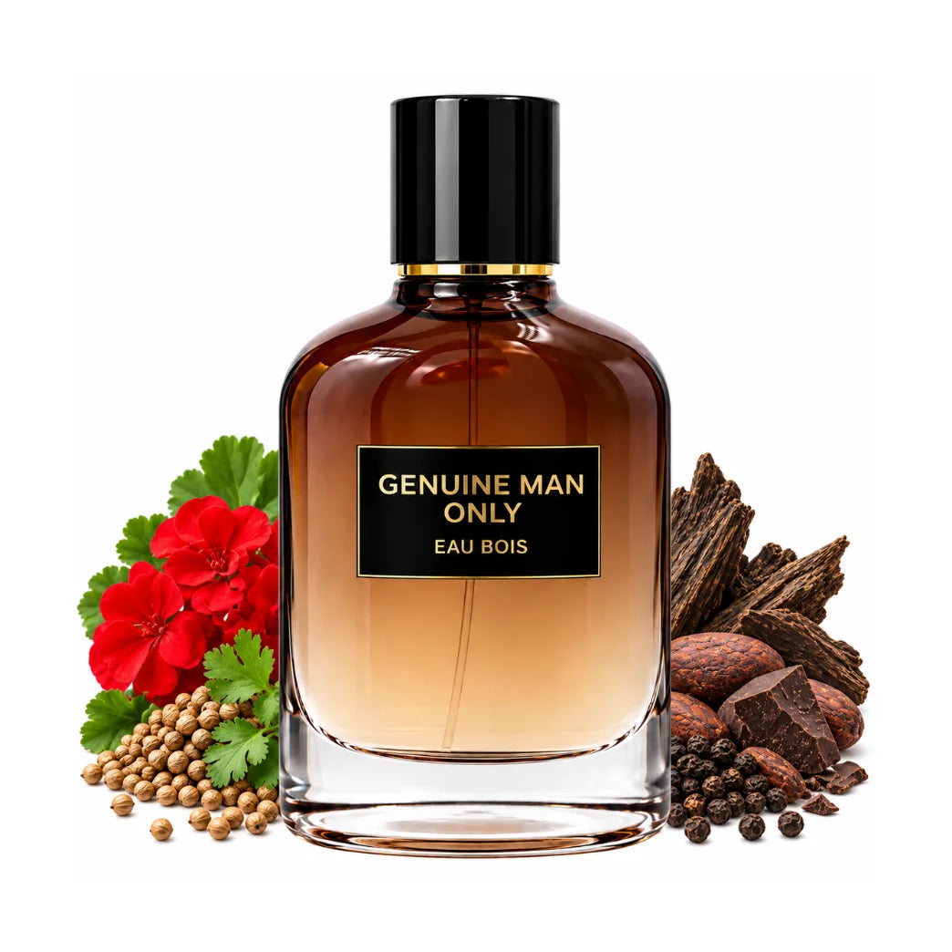 Genuine Man Only Eau Bois By Fragrance World Eau De Parfum 100ml