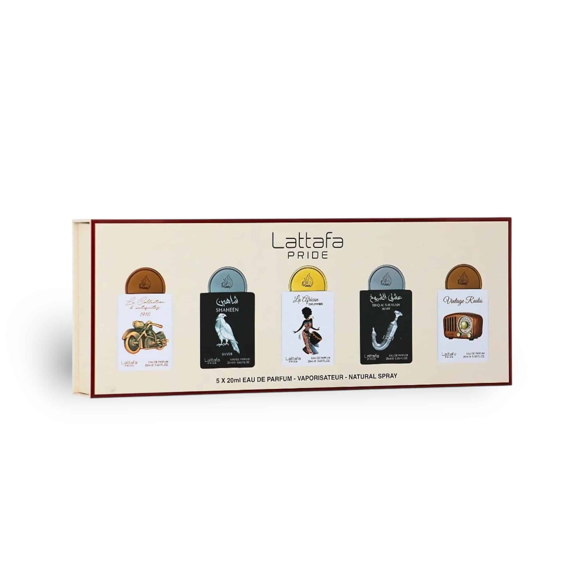 Gift Set Collection No.5 By Lattafa Pride Eau De Parfum (5 x 20ml)