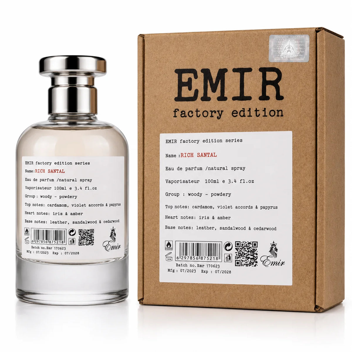 Rich Santal Emir By Paris Corner Eau De Parfum 100ml