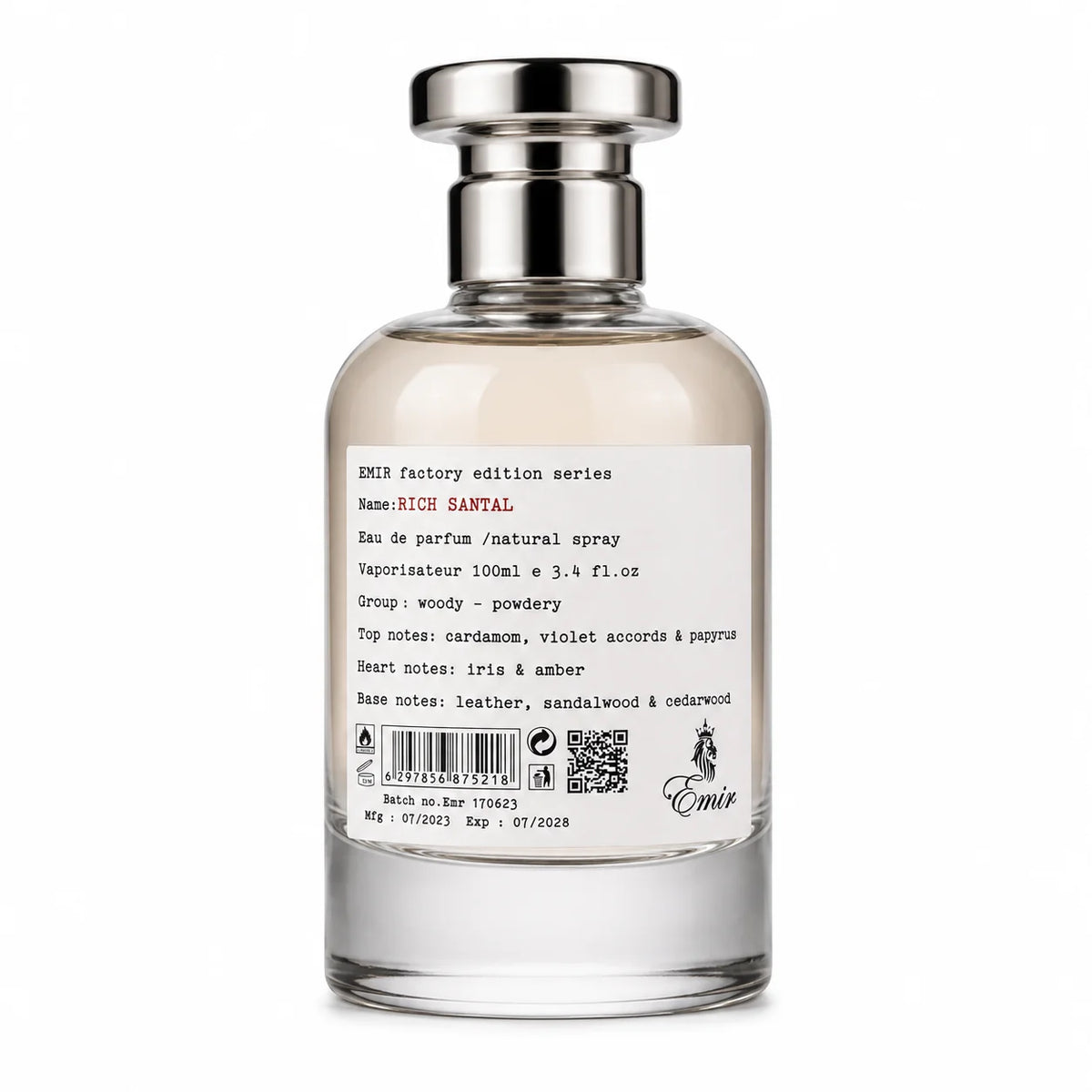 Rich Santal Emir By Paris Corner Eau De Parfum 100ml