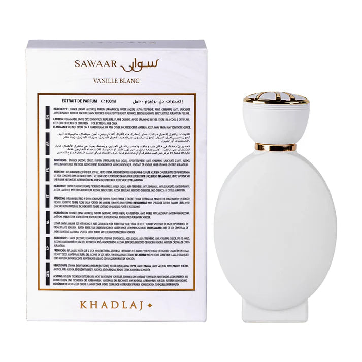 Sawaar Vanille Blanc By Khadlaj Eau De Parfum 100ml
