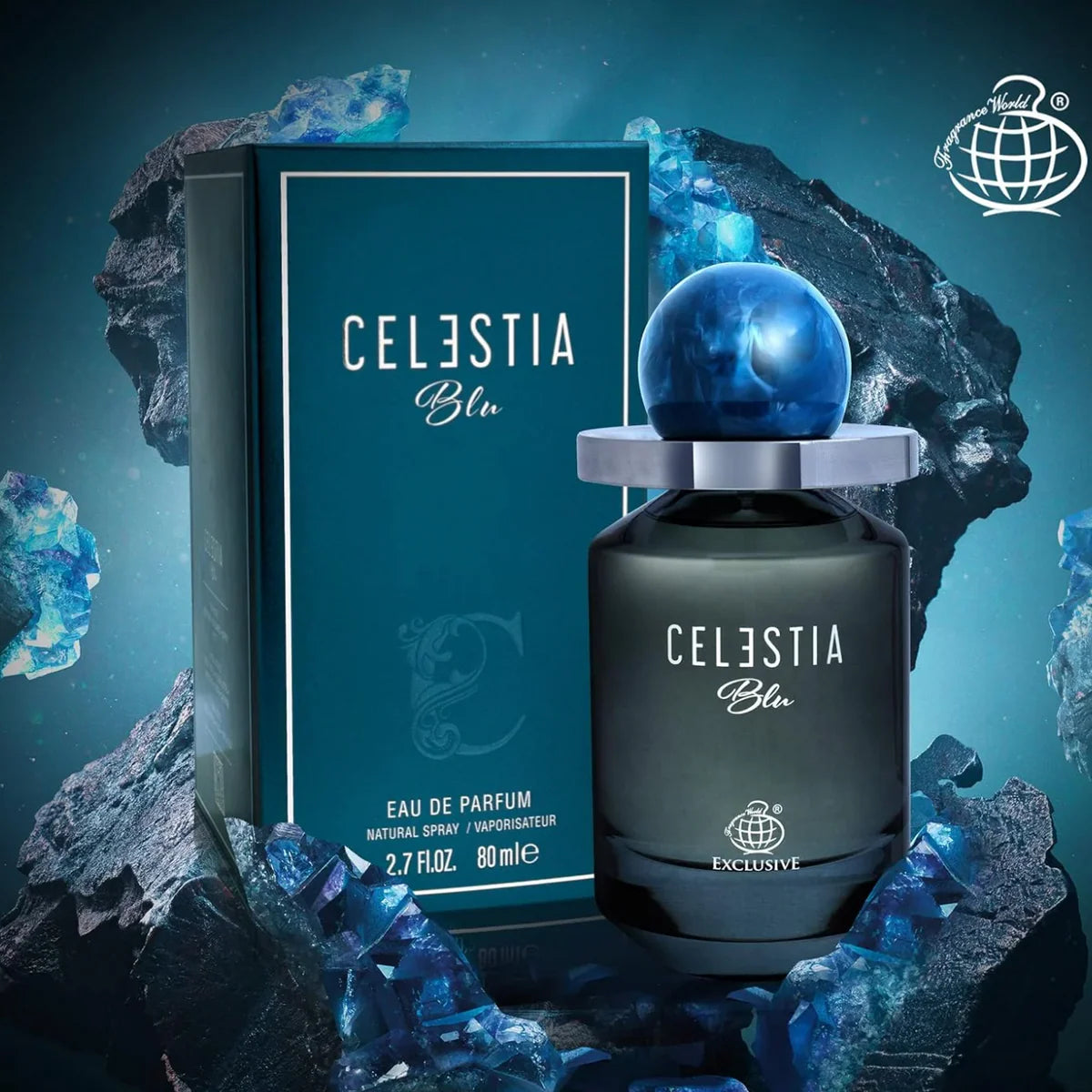Celestia Blu By Fragrance World Eau De Parfum 80ml