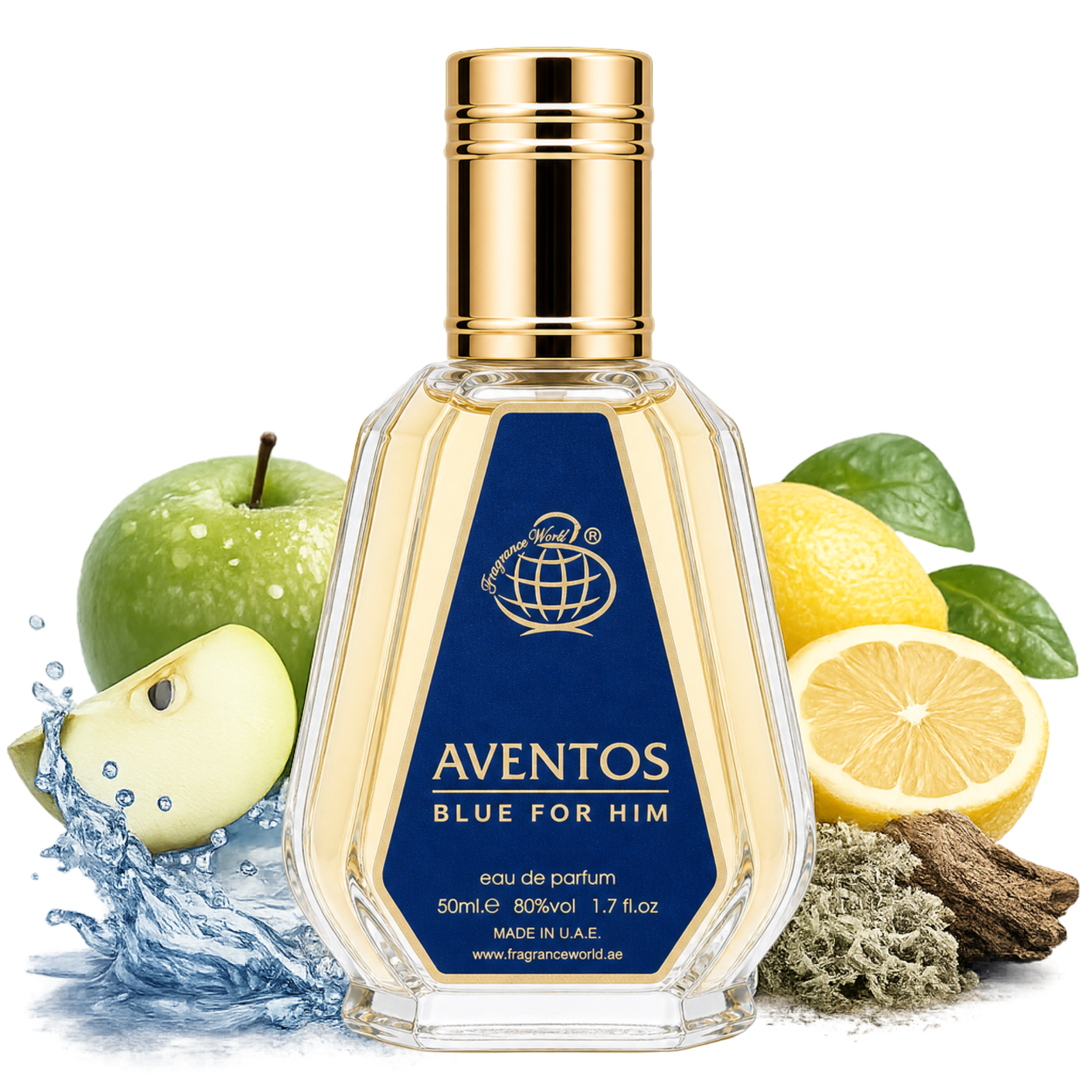 Aventos Blue For Him By Fragrance World Eau De Parfum 50ml