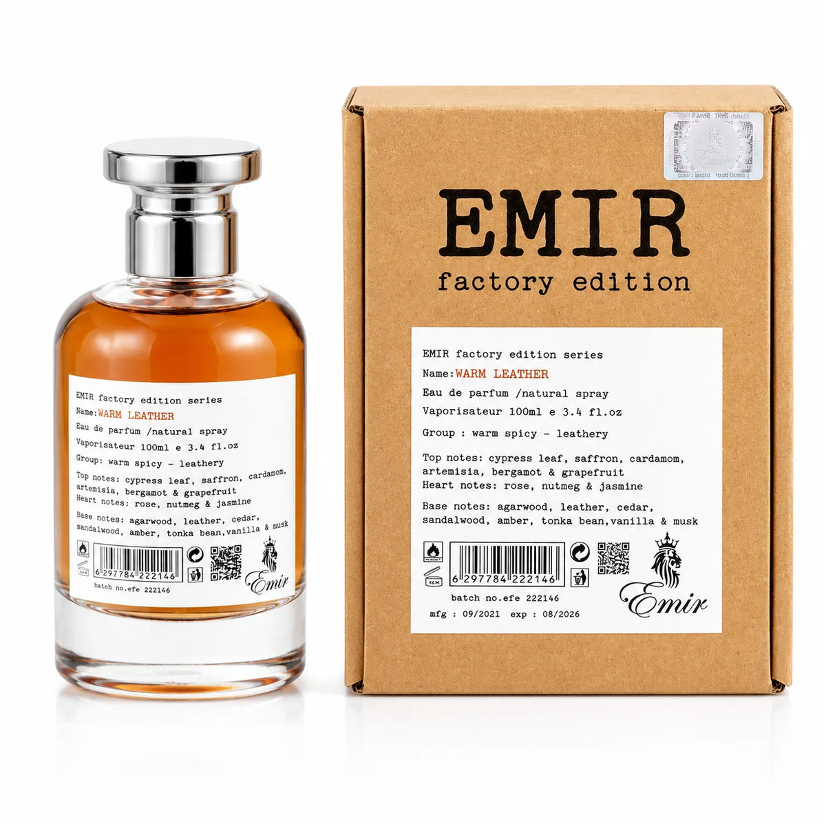 Warm Leather Emir By Paris Corner Eau De Parfum 100ml