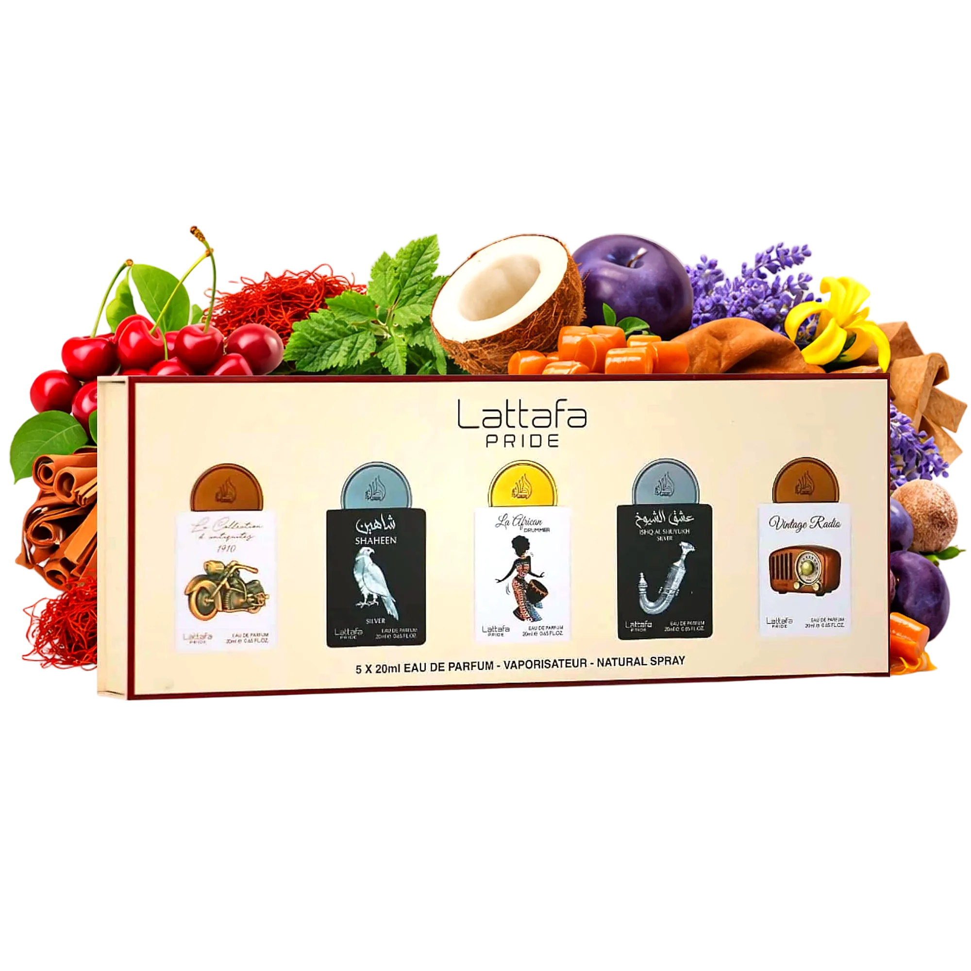 Gift Set Collection No.5 By Lattafa Pride Eau De Parfum (5 x 20ml)